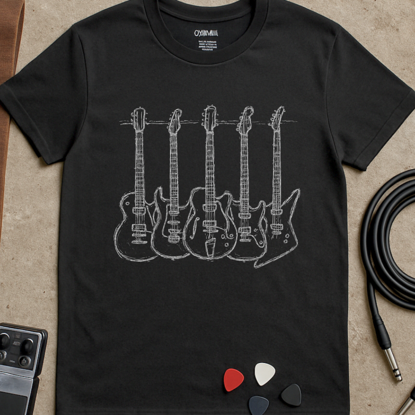 Scribble Guitar Rack T-Shirt