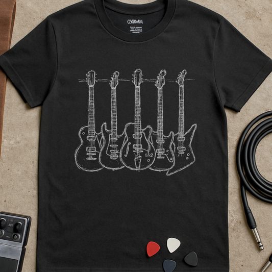 Scribble Guitar Rack T-Shirt