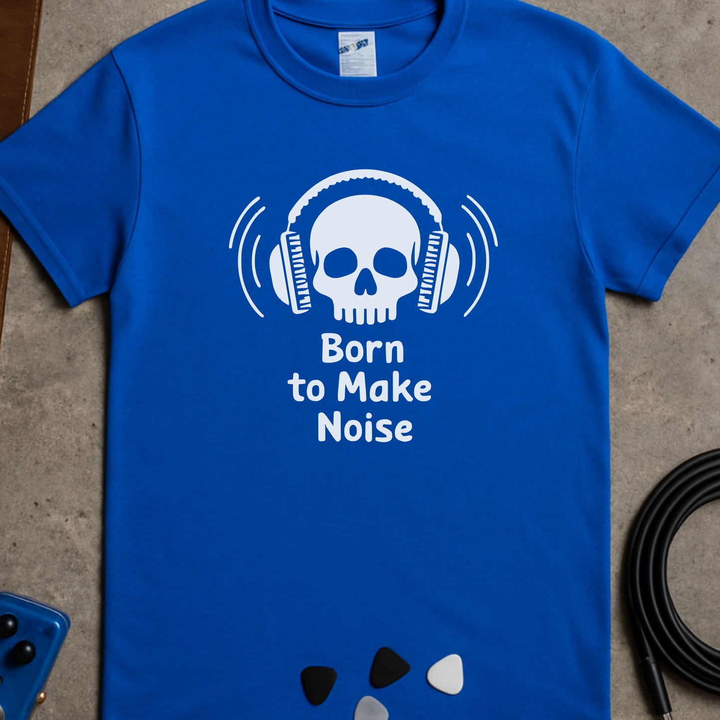 Born To Make Noise Skull T-Shirt
