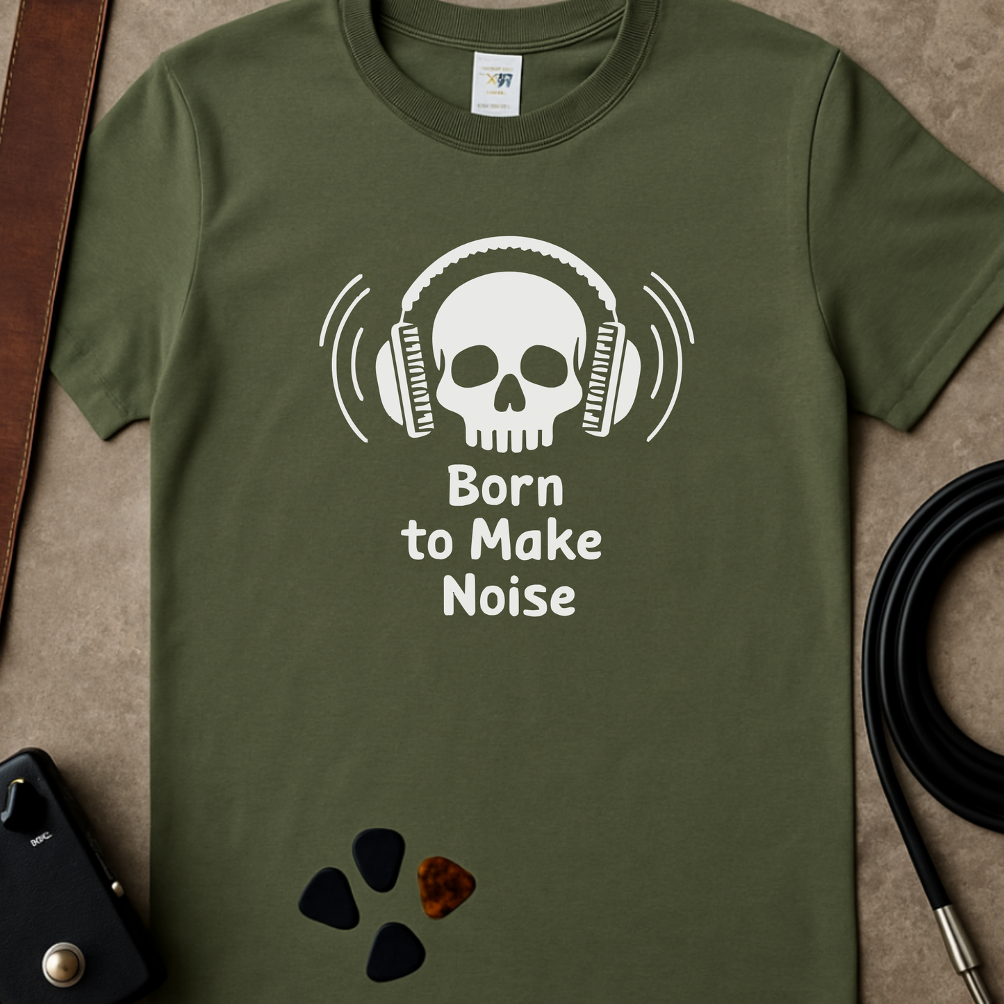Born To Make Noise Skull T-Shirt