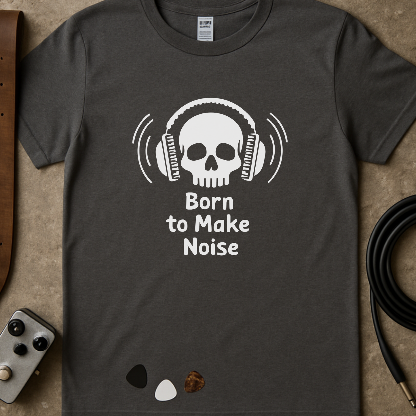 Born To Make Noise Skull T-Shirt