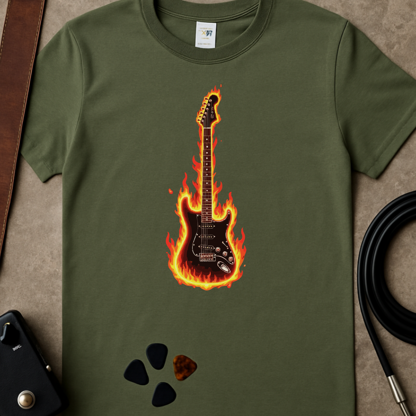Fire Guitar T-Shirt