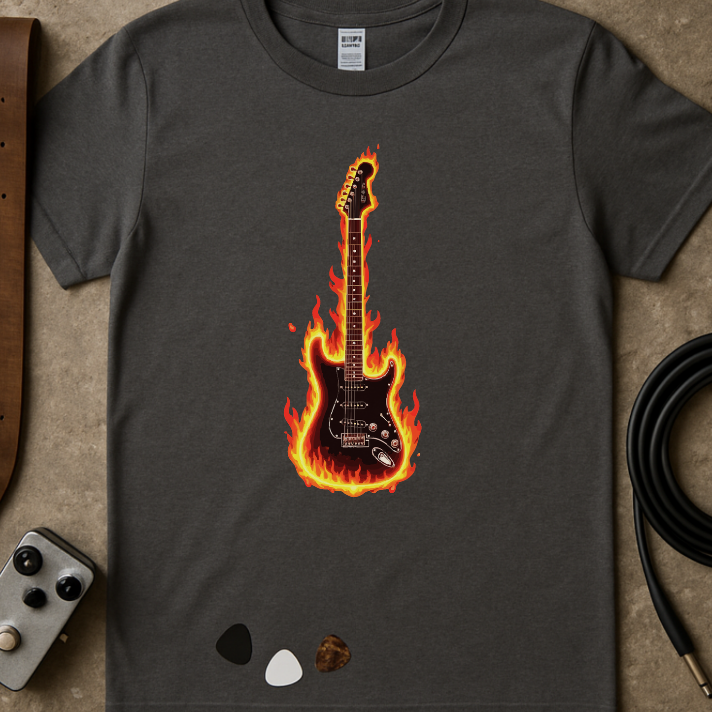 Fire Guitar T-Shirt