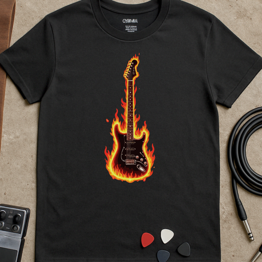 Fire Guitar T-Shirt