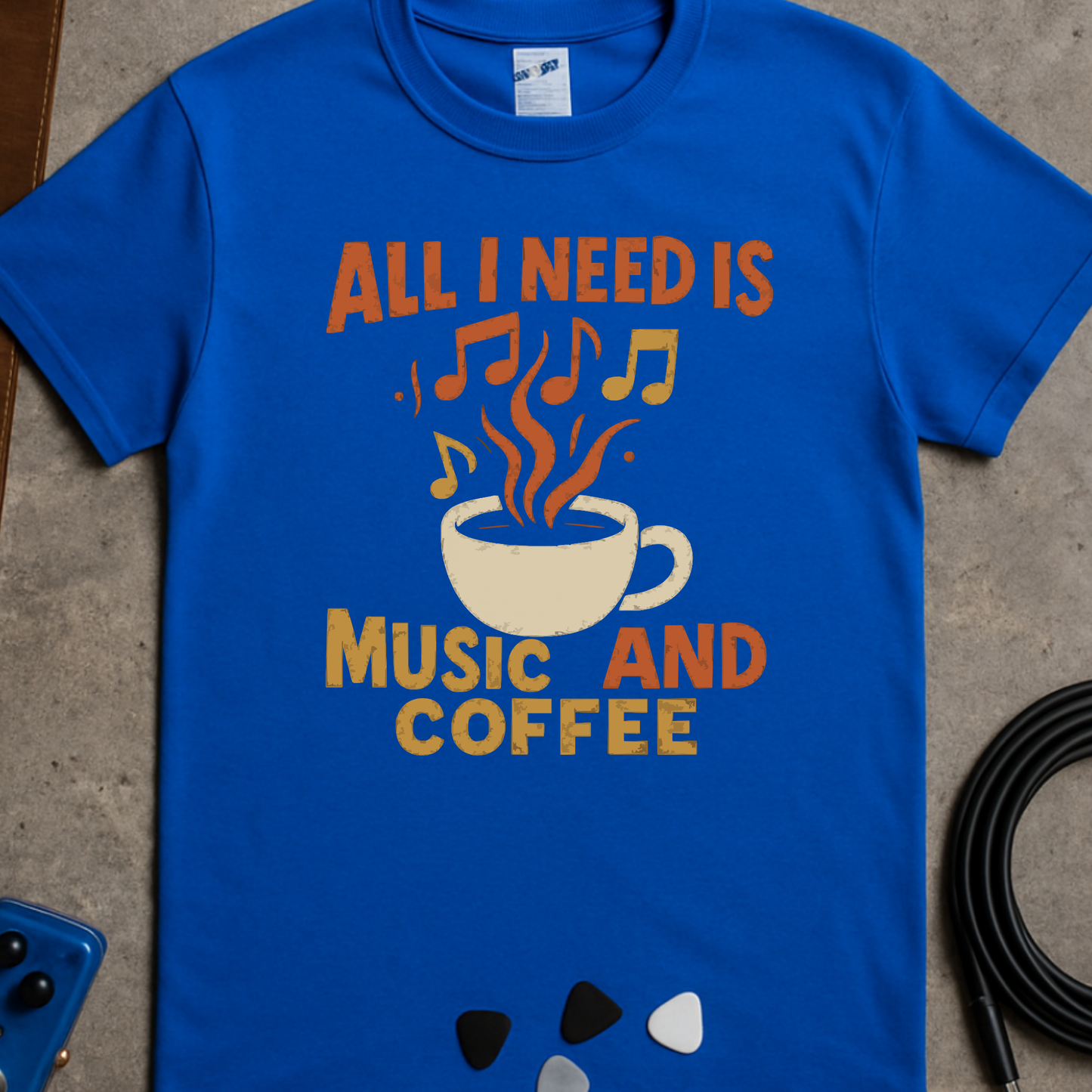 Music And Coffee Classic T-Shirt