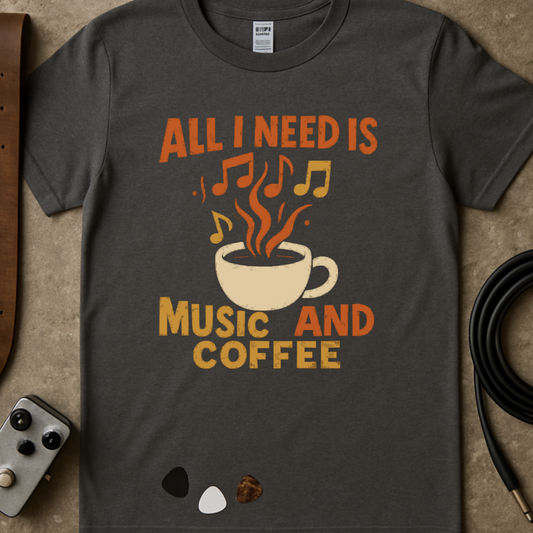 Music And Coffee Classic T-Shirt