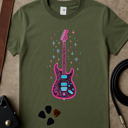 Neon Guitar T-Shirt