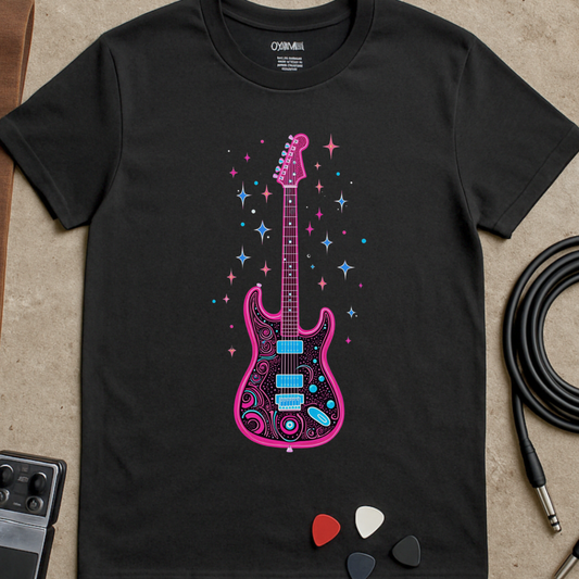 Neon Guitar T-Shirt