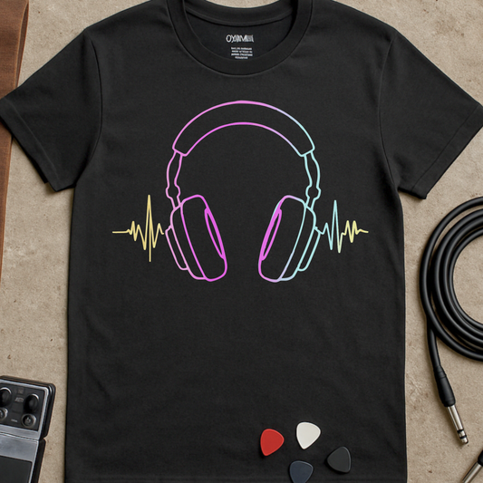 Neon Headphones T-Shirt