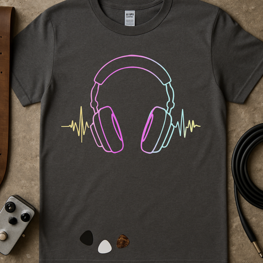 Neon Headphones T-Shirt