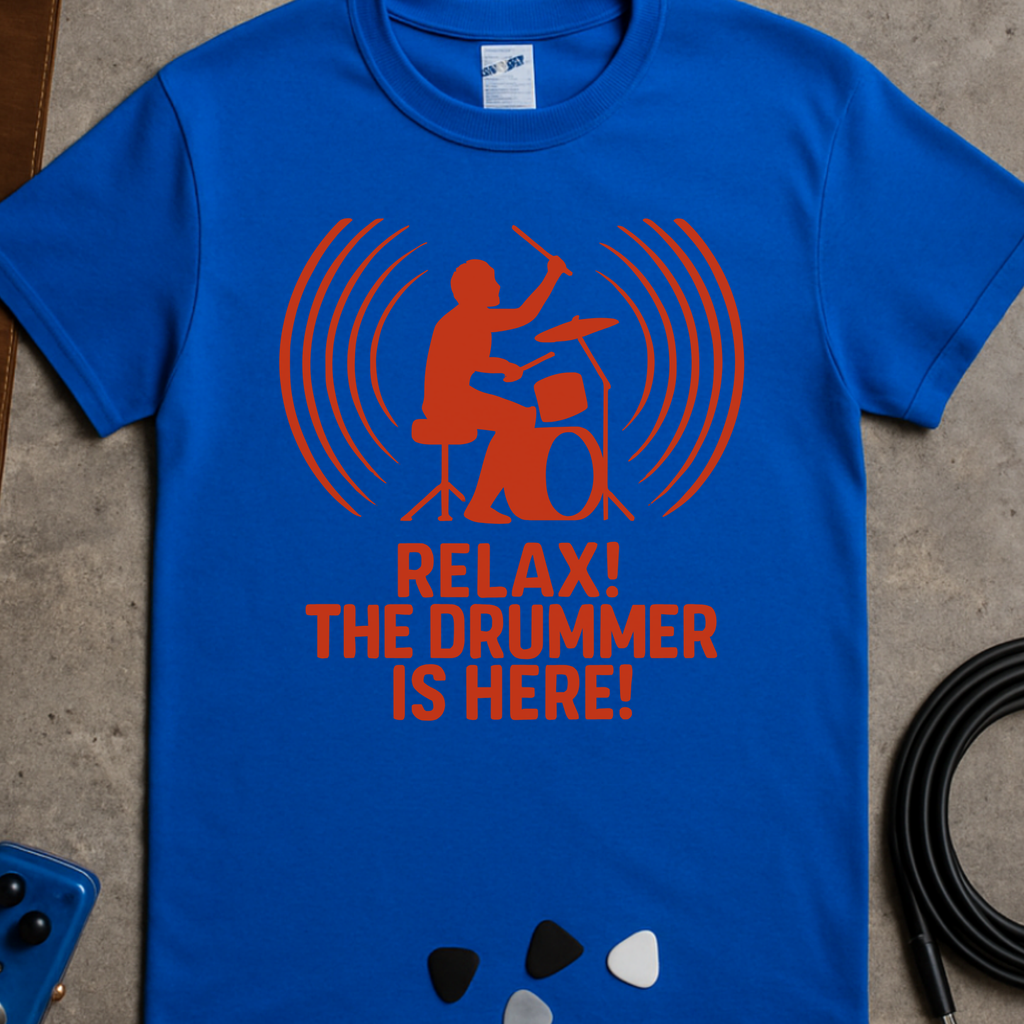 Relax! Drummer Red T-Shirt