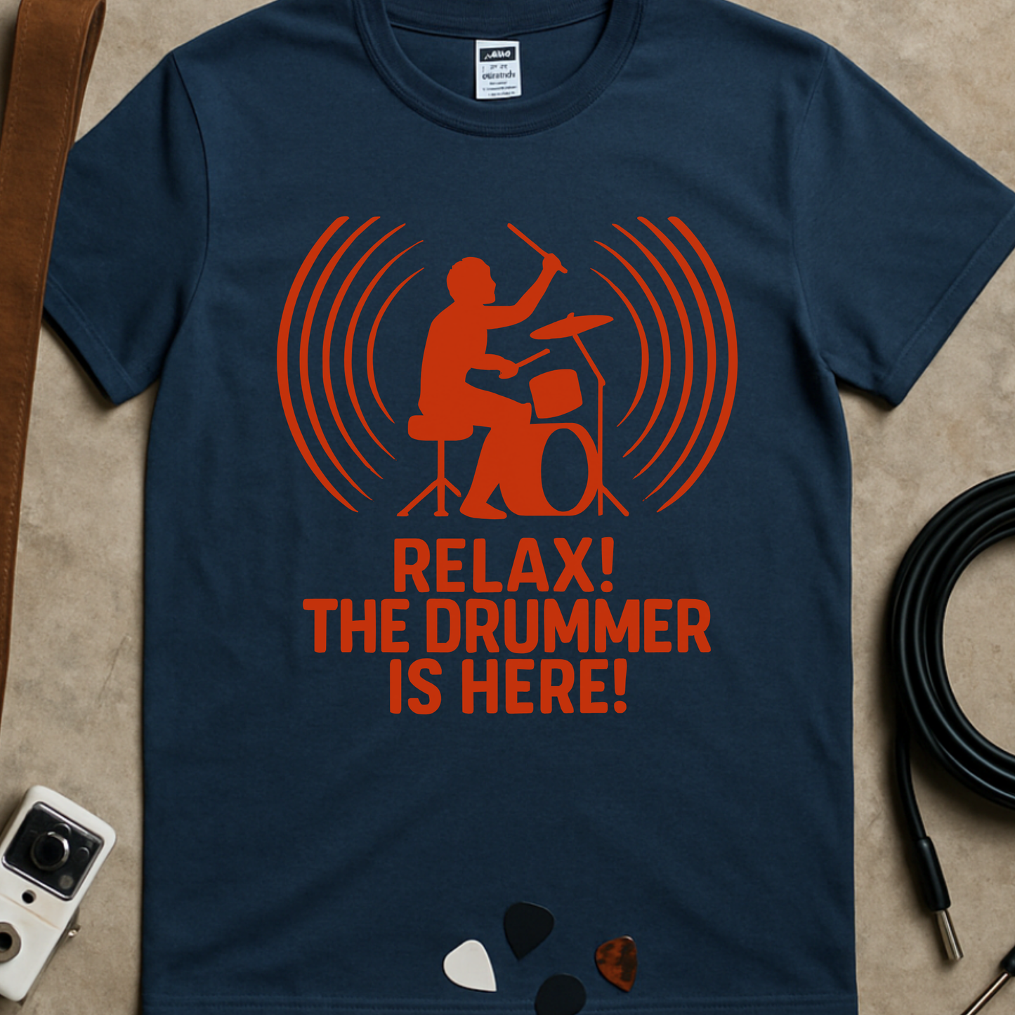 Relax! Drummer Red T-Shirt
