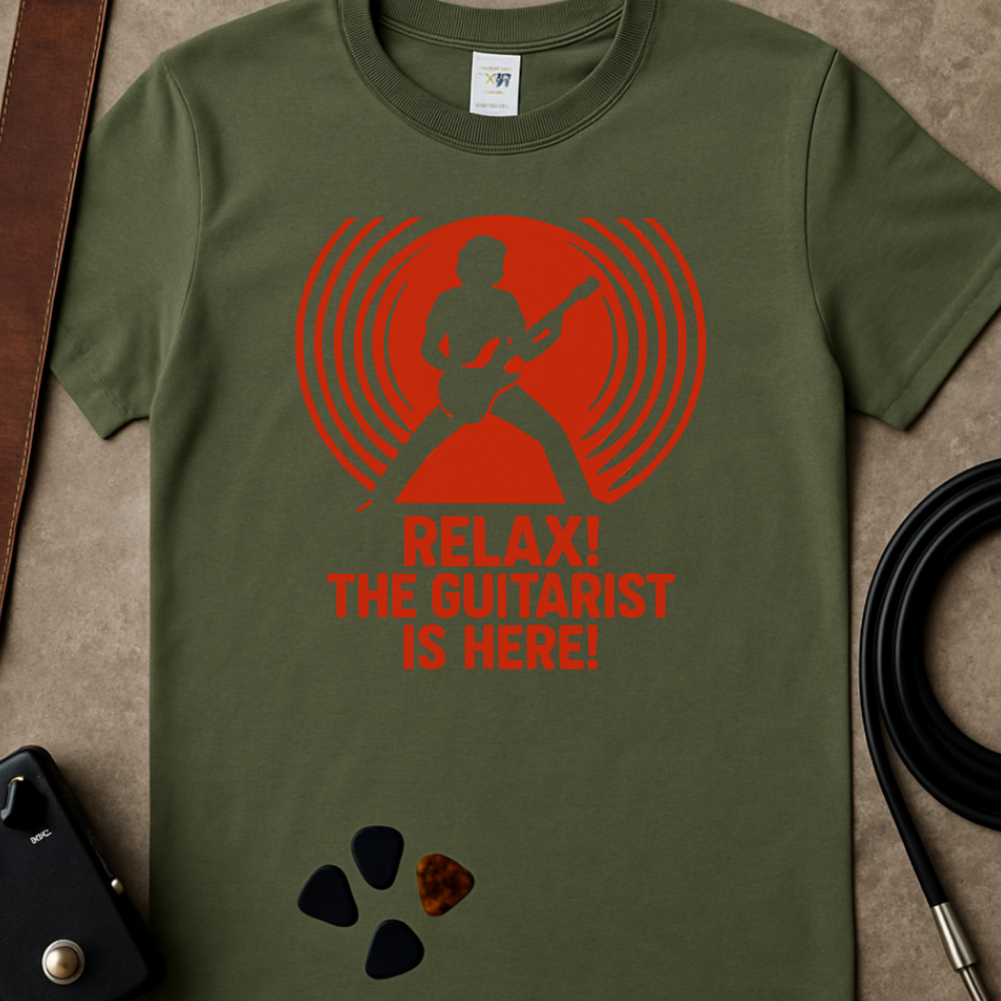 Relax! Guitarist Red T-Shirt