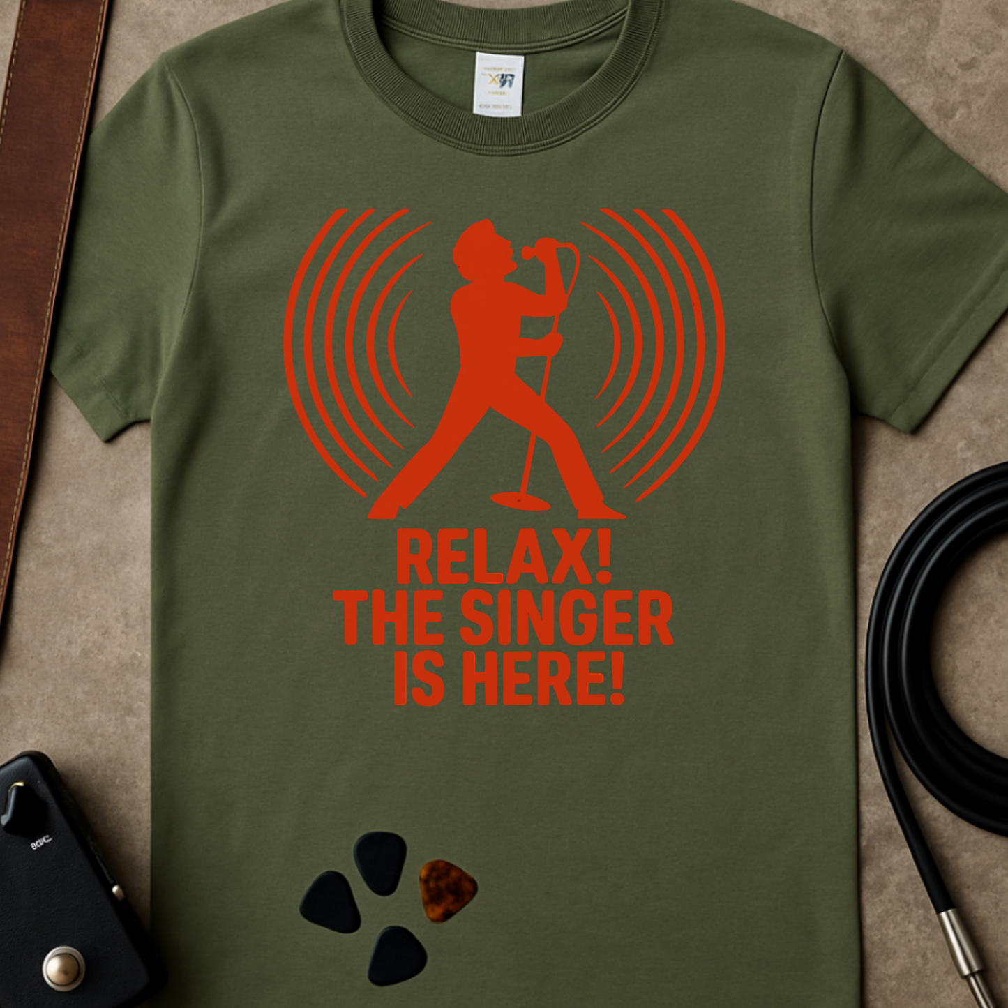 Relax! Singer Red T-Shirt