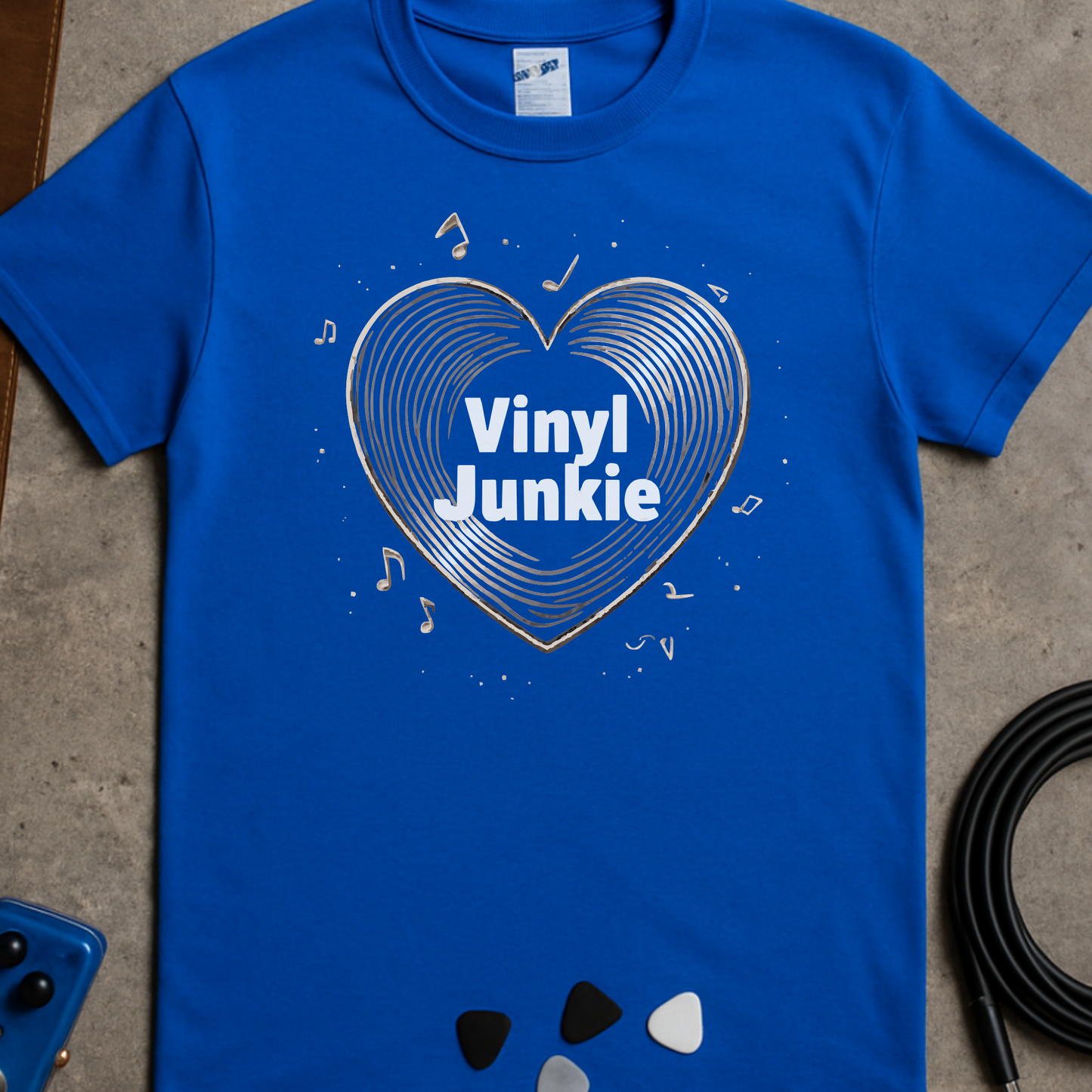 Vinyl Junkie Heart T-Shirt