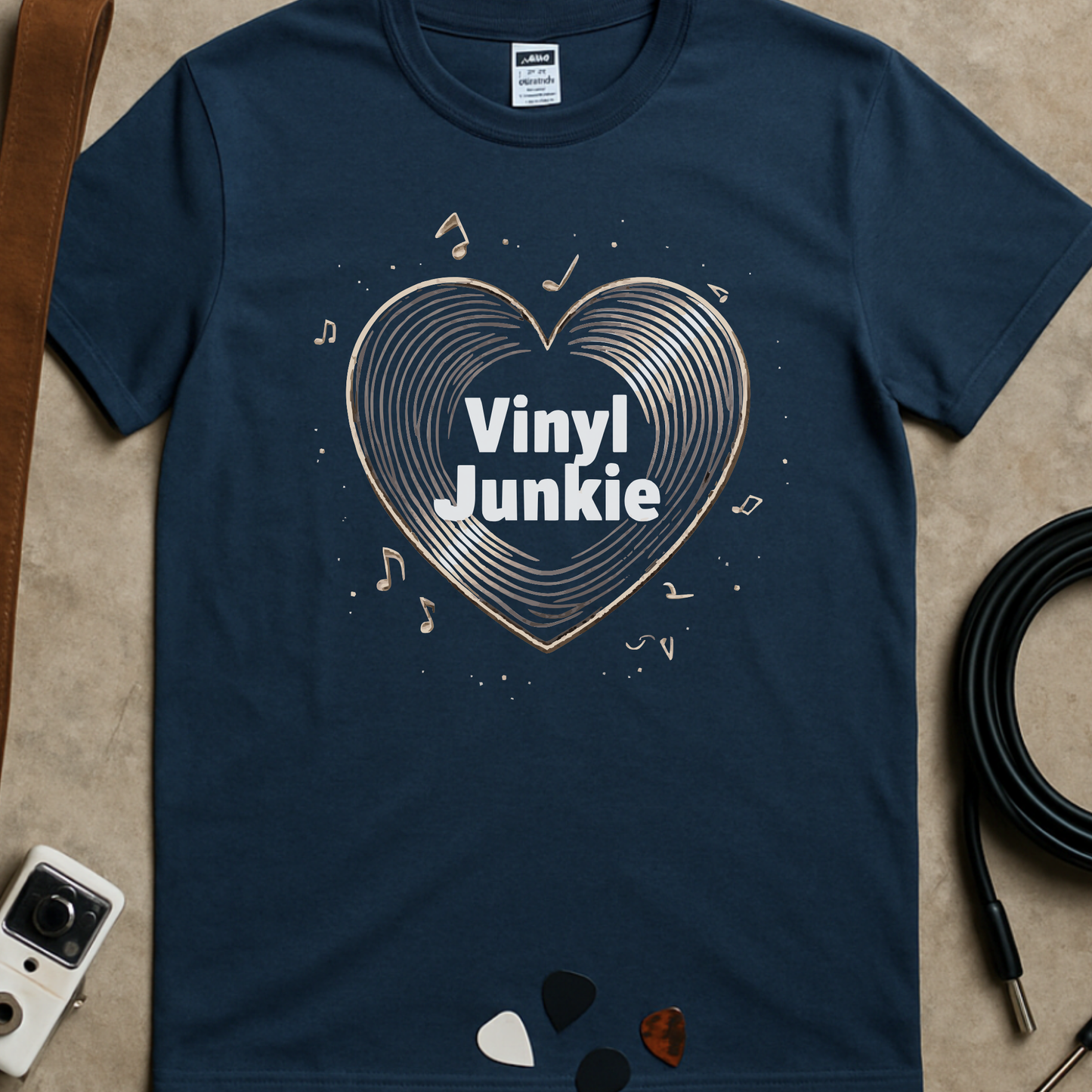 Vinyl Junkie Heart T-Shirt