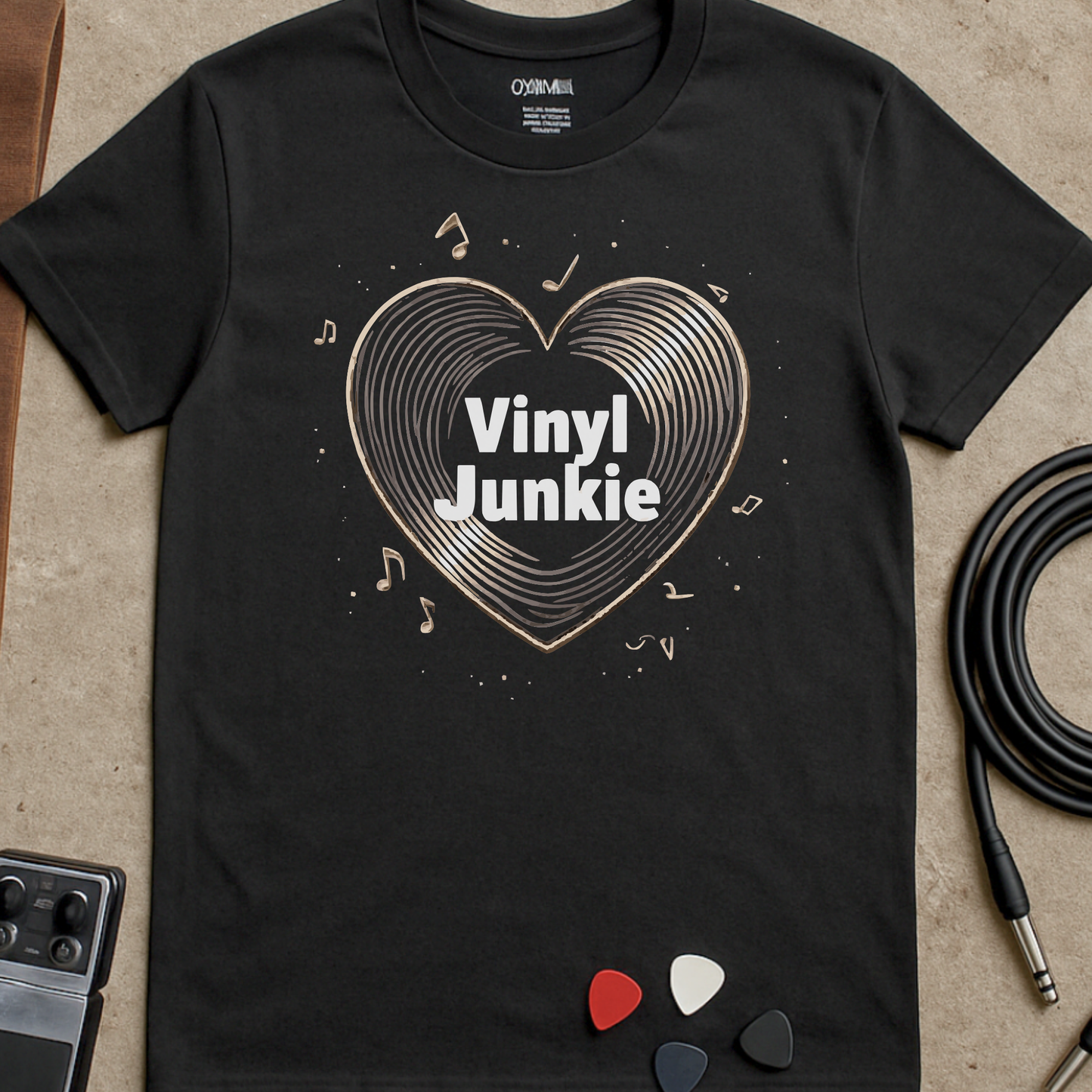 Vinyl Junkie Heart T-Shirt