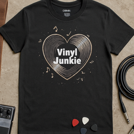 Vinyl Junkie Heart T-Shirt
