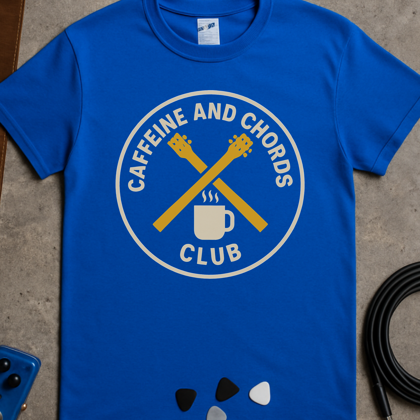 Caffeine And Chords Club T-Shirt