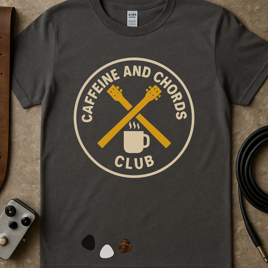Caffeine And Chords Club T-Shirt