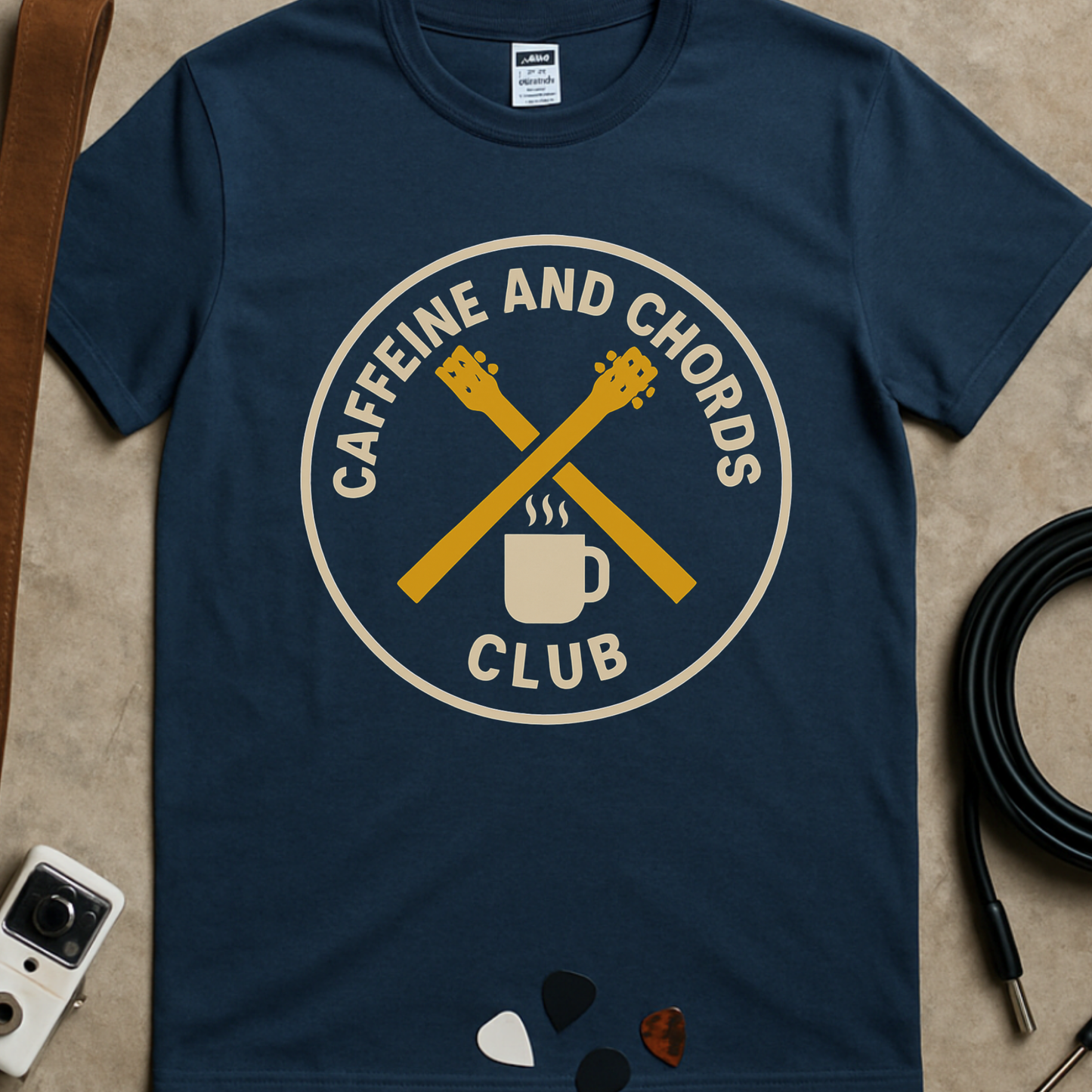 Caffeine And Chords Club T-Shirt