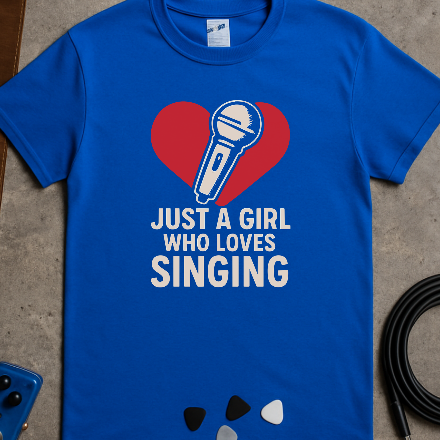 Just A Girl Who Loves Singing T-Shirt