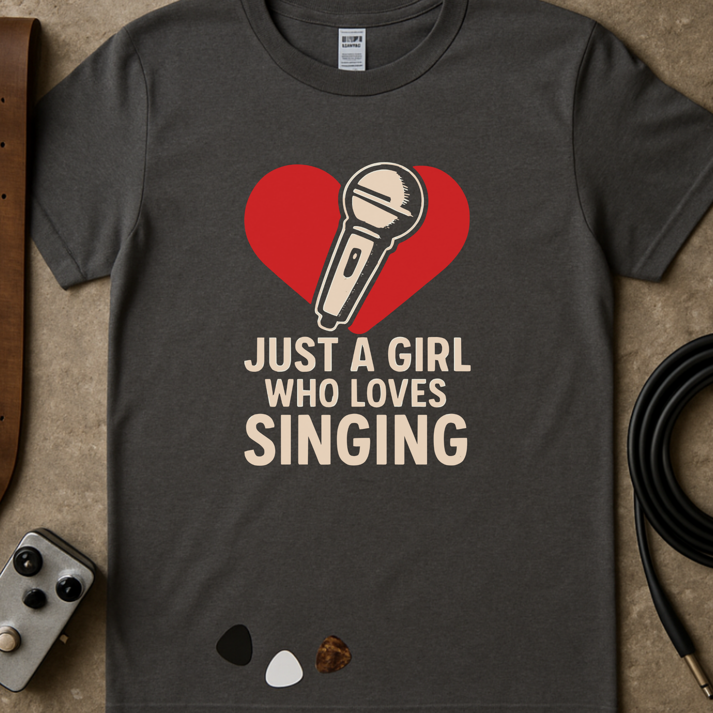 Just A Girl Who Loves Singing T-Shirt