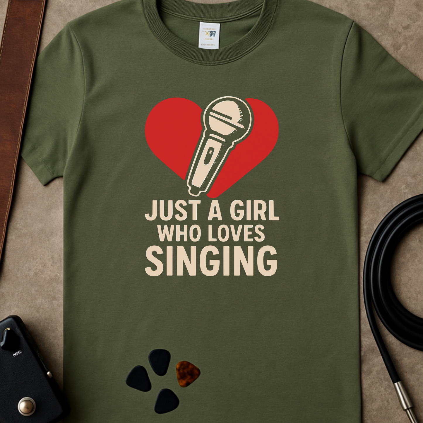 Just A Girl Who Loves Singing T-Shirt