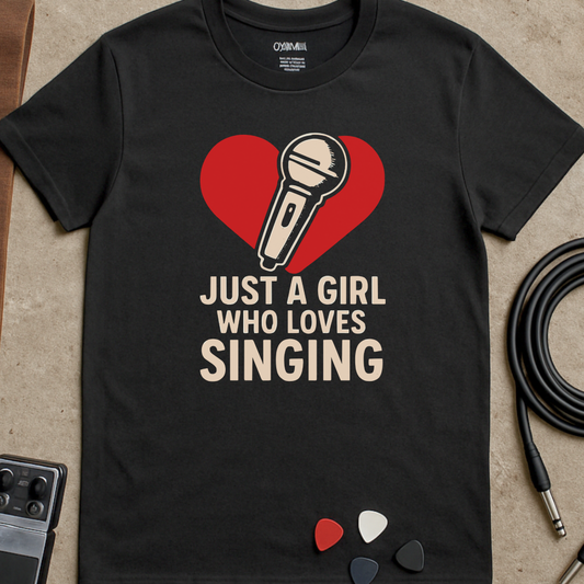Just A Girl Who Loves Singing T-Shirt