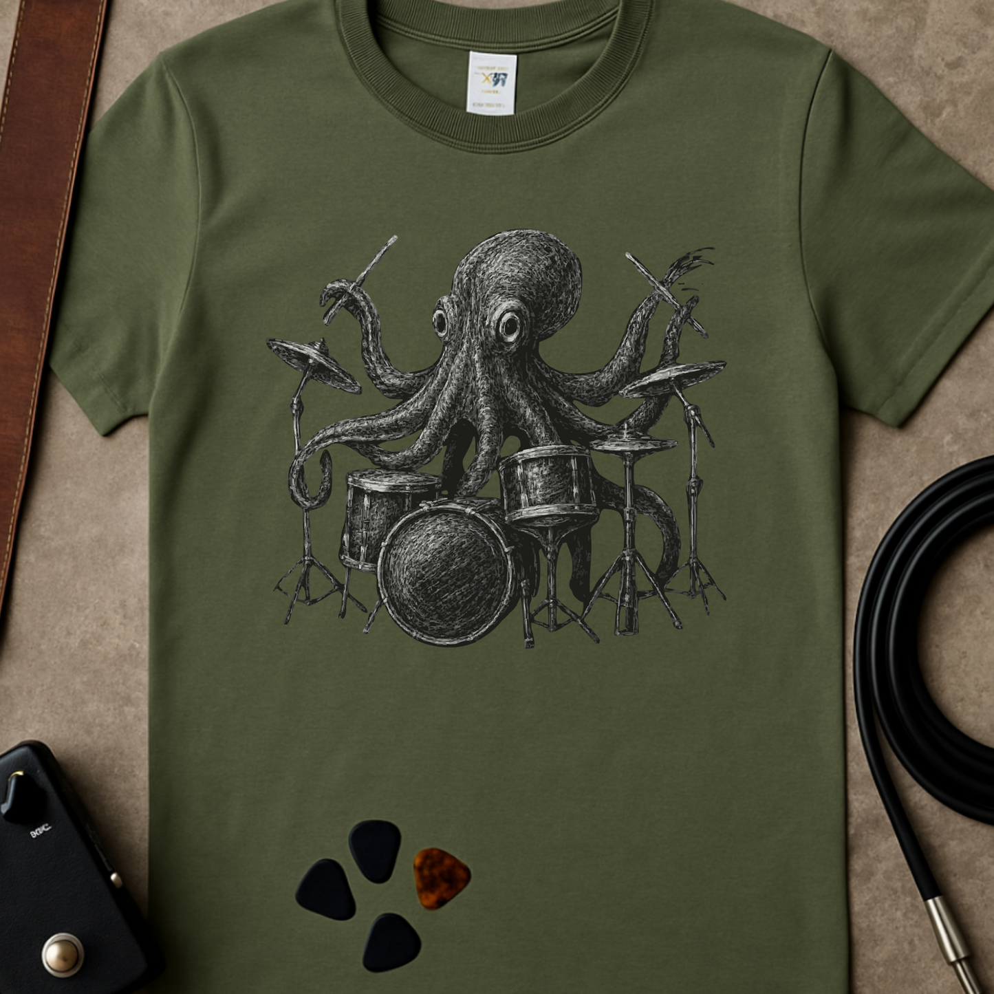 Octopus Drummer T-Shirt