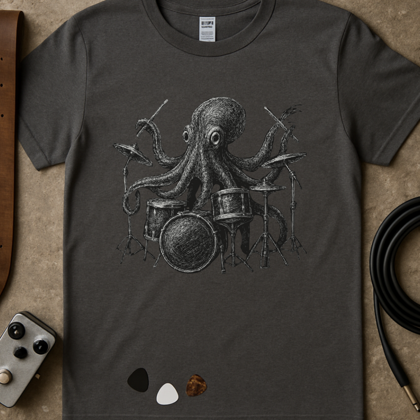 Octopus Drummer T-Shirt