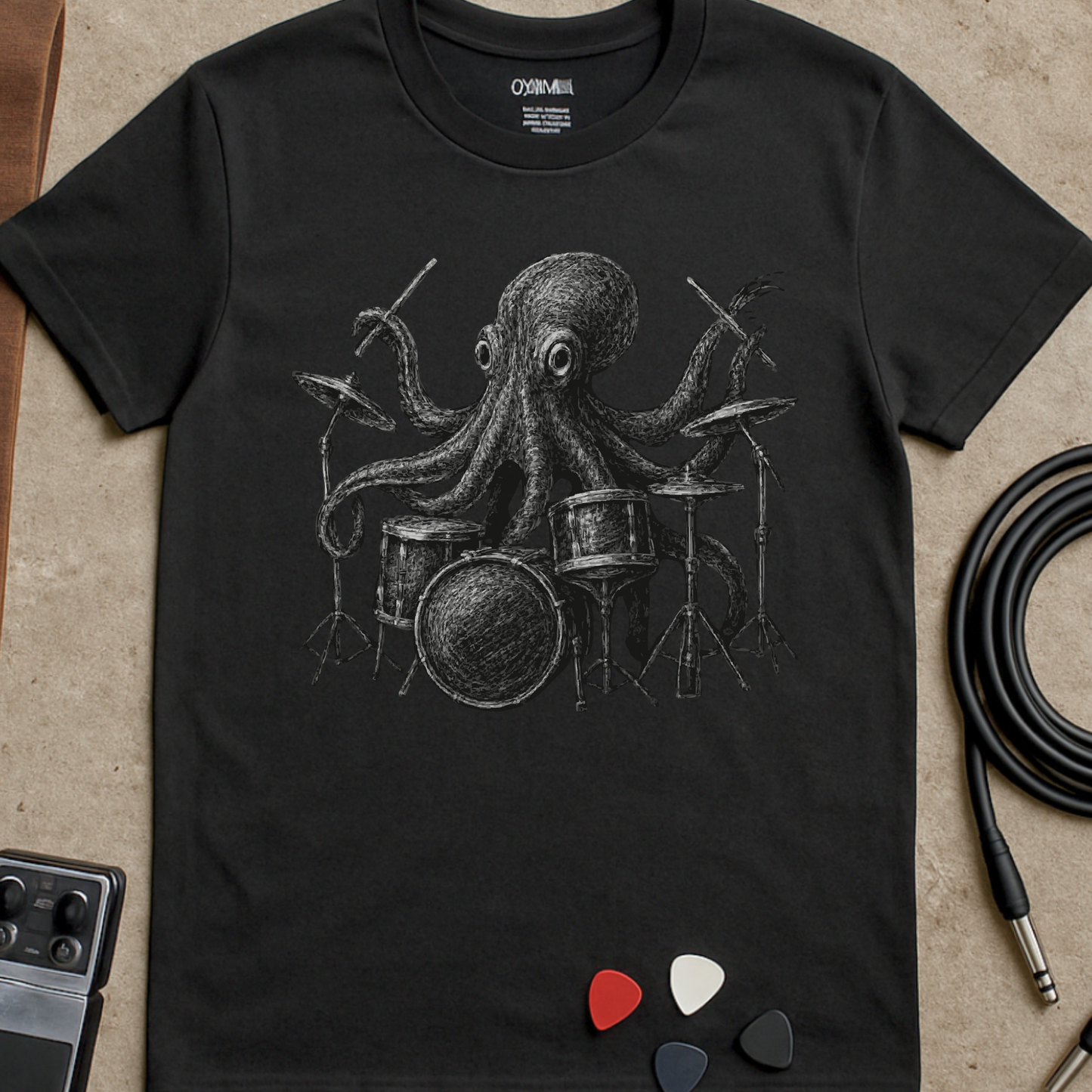 Octopus Drummer T-Shirt