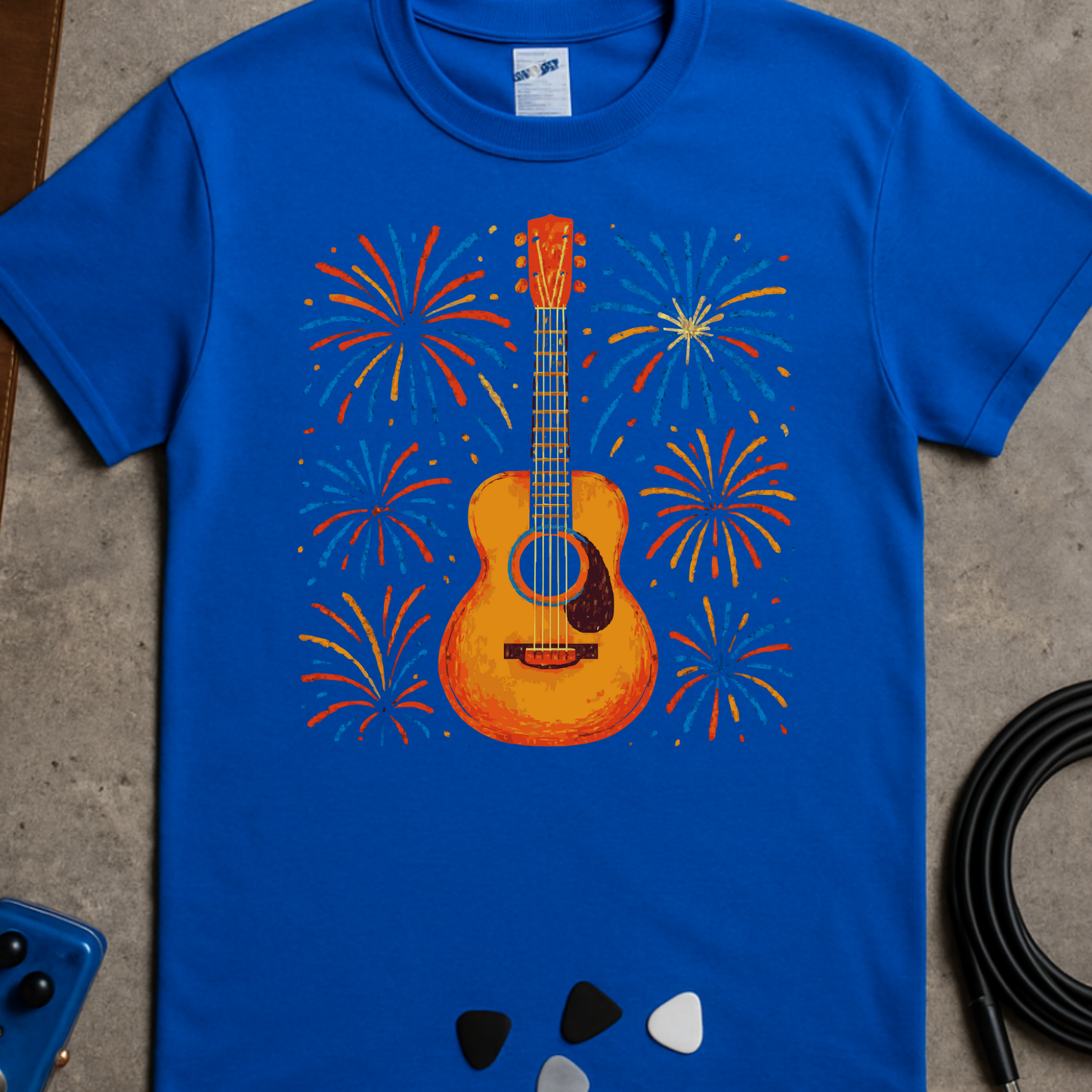 Guitar Fireworks T-Shirt