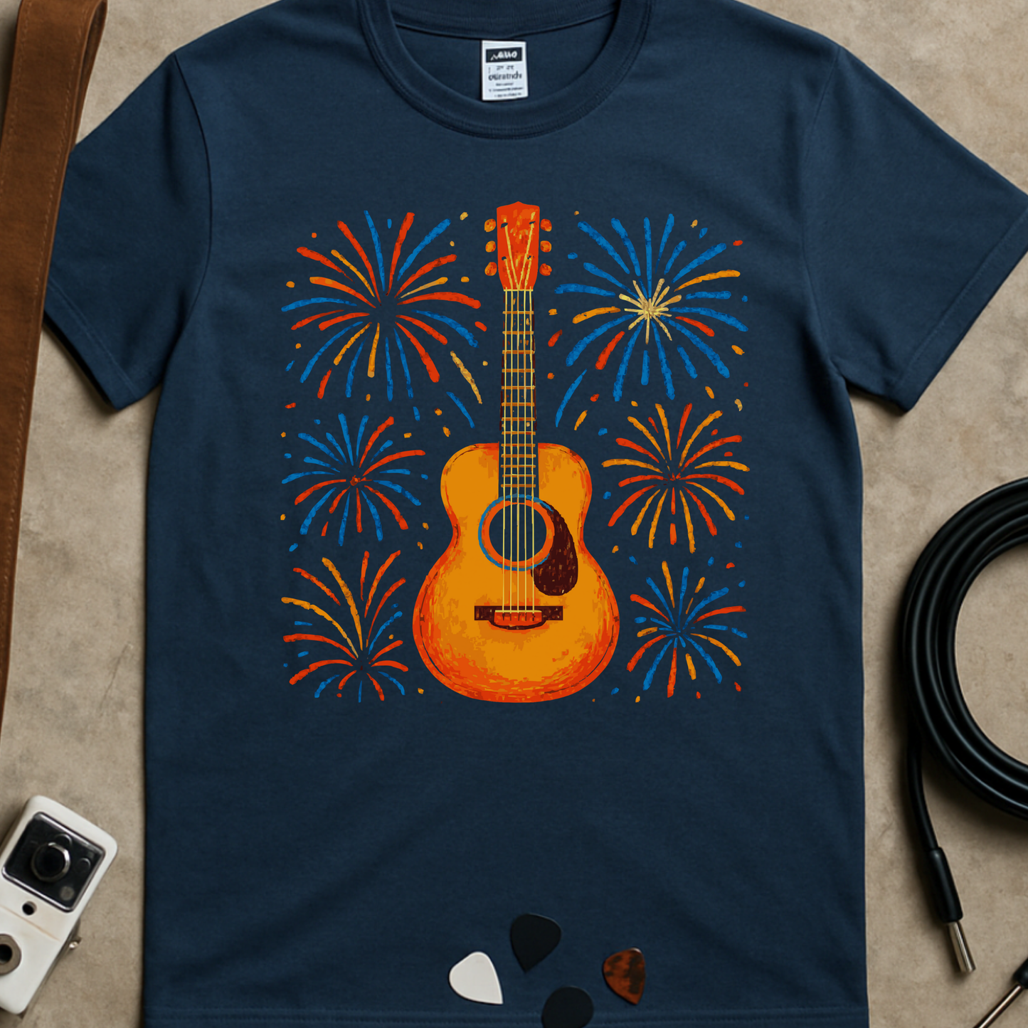 Guitar Fireworks T-Shirt