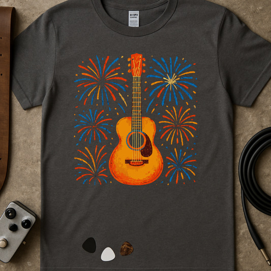 Guitar Fireworks T-Shirt