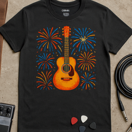 Guitar Fireworks T-Shirt