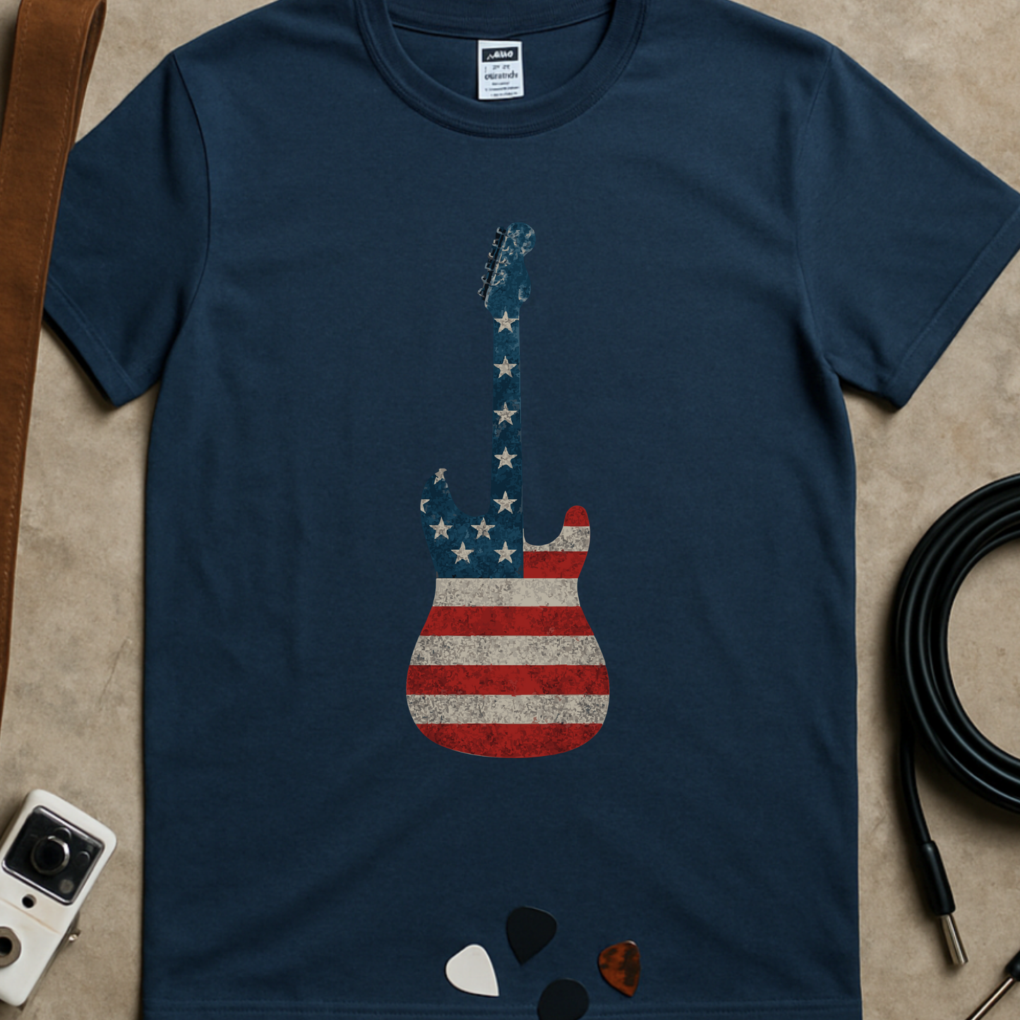Guitars And Stripes T-Shirt