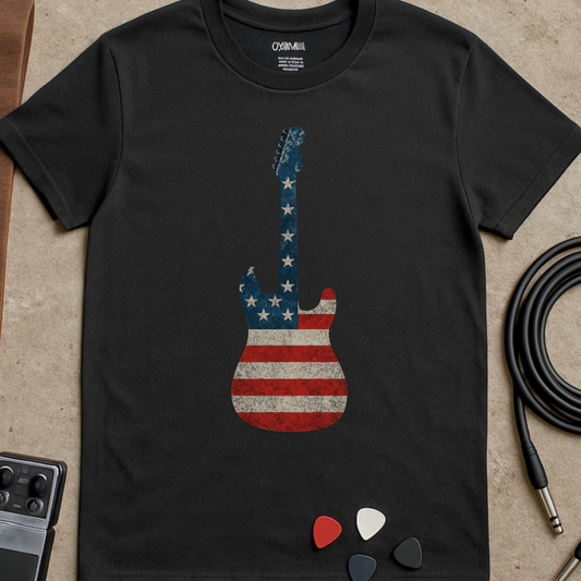 Guitars And Stripes T-Shirt