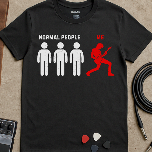 Normal People/Me Guitar T-Shirt