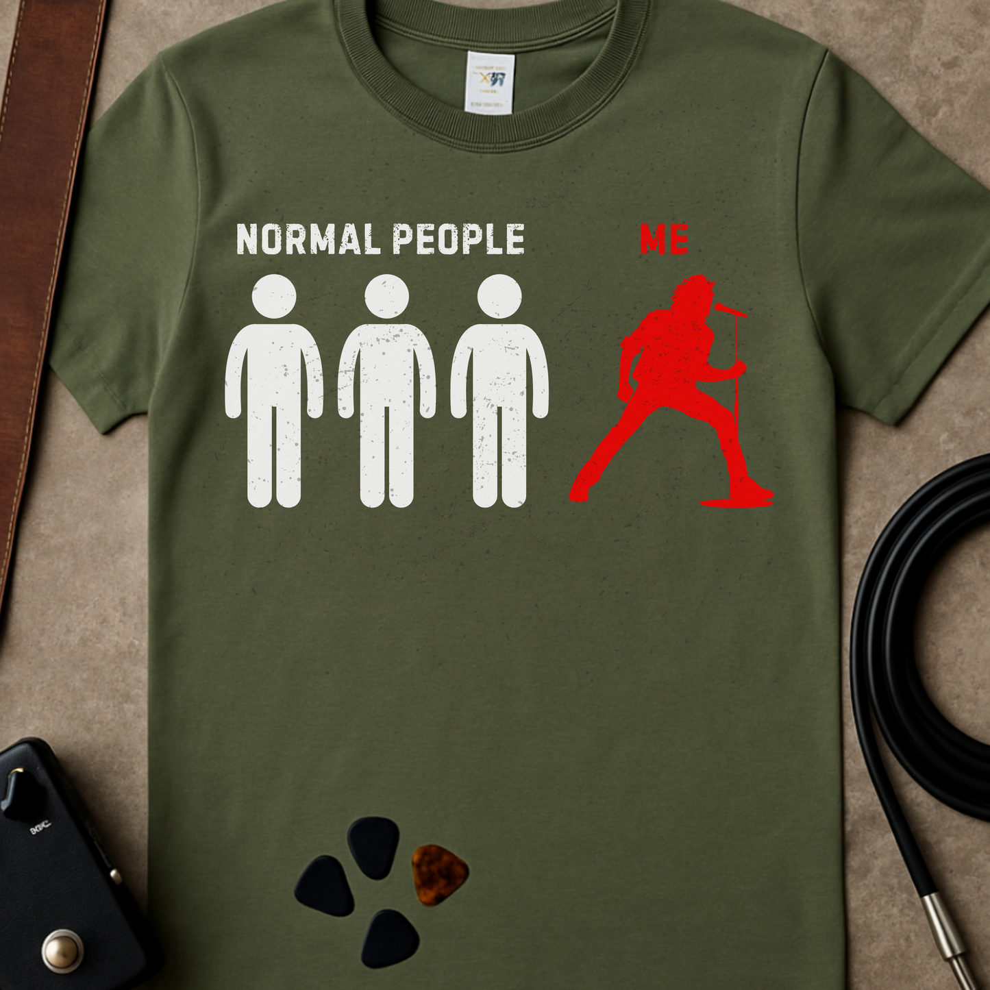 Normal People/Me Singer T-Shirt
