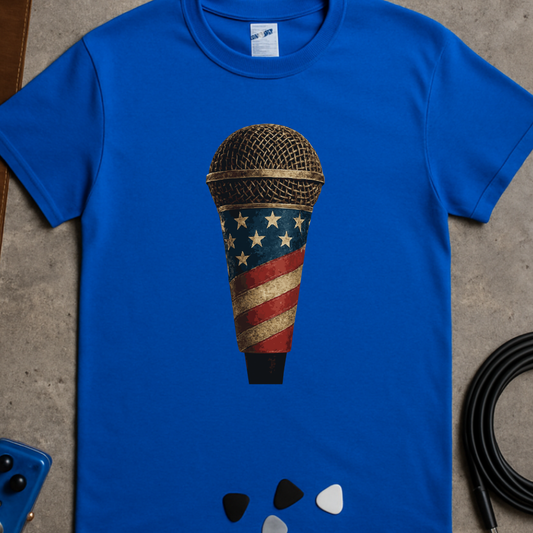 Patriotic Microphone T-Shirt