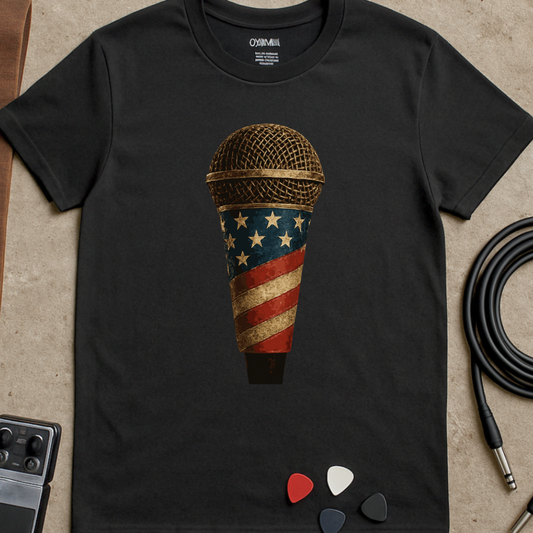Patriotic Microphone T-Shirt