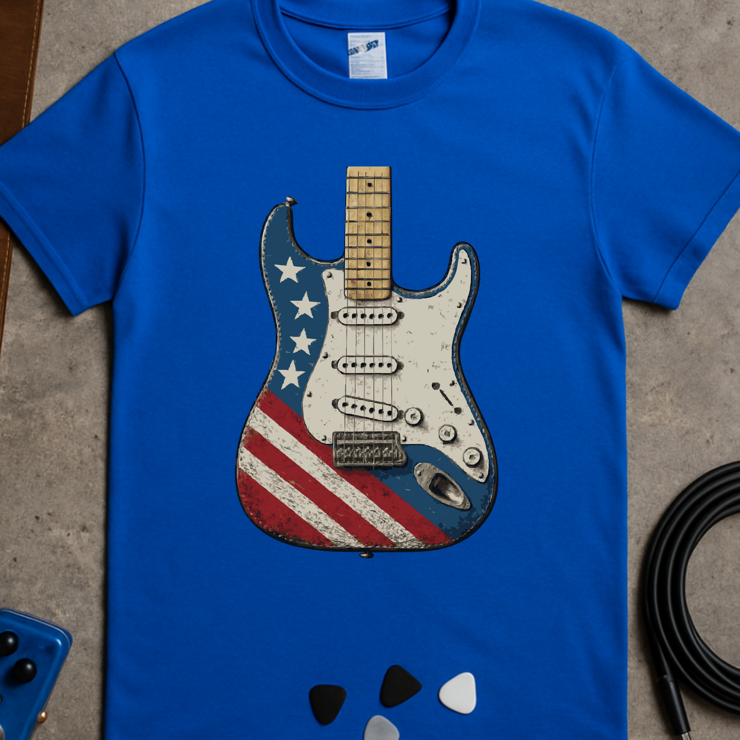 Patriotic Guitar T-Shirt