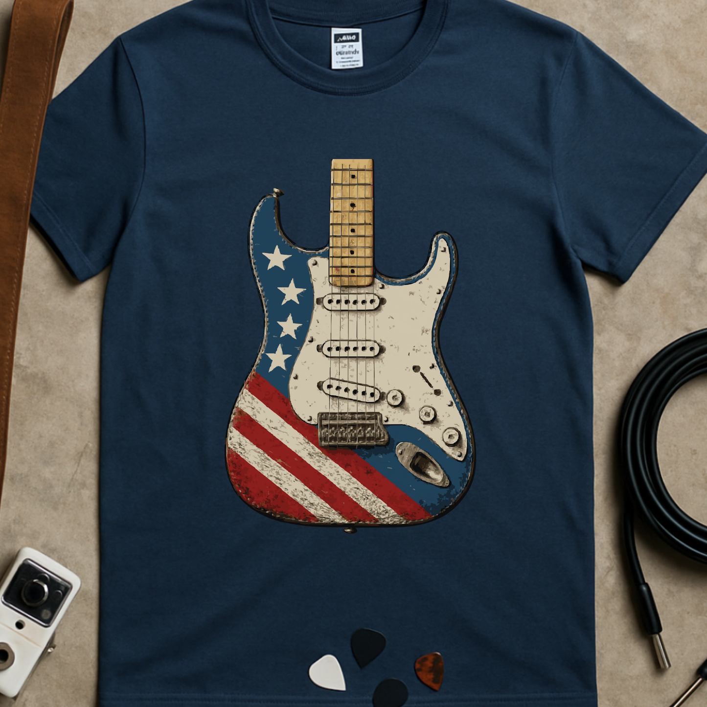 Patriotic Guitar T-Shirt