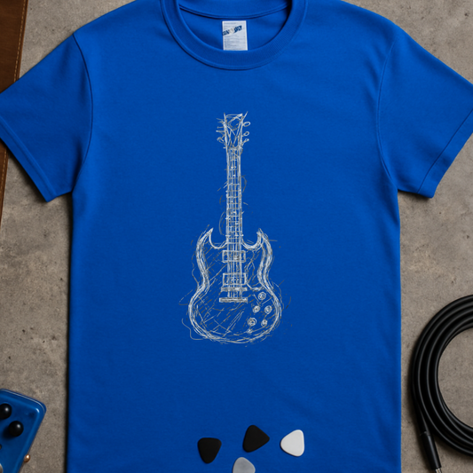 Scribble Gibson SG T-Shirt