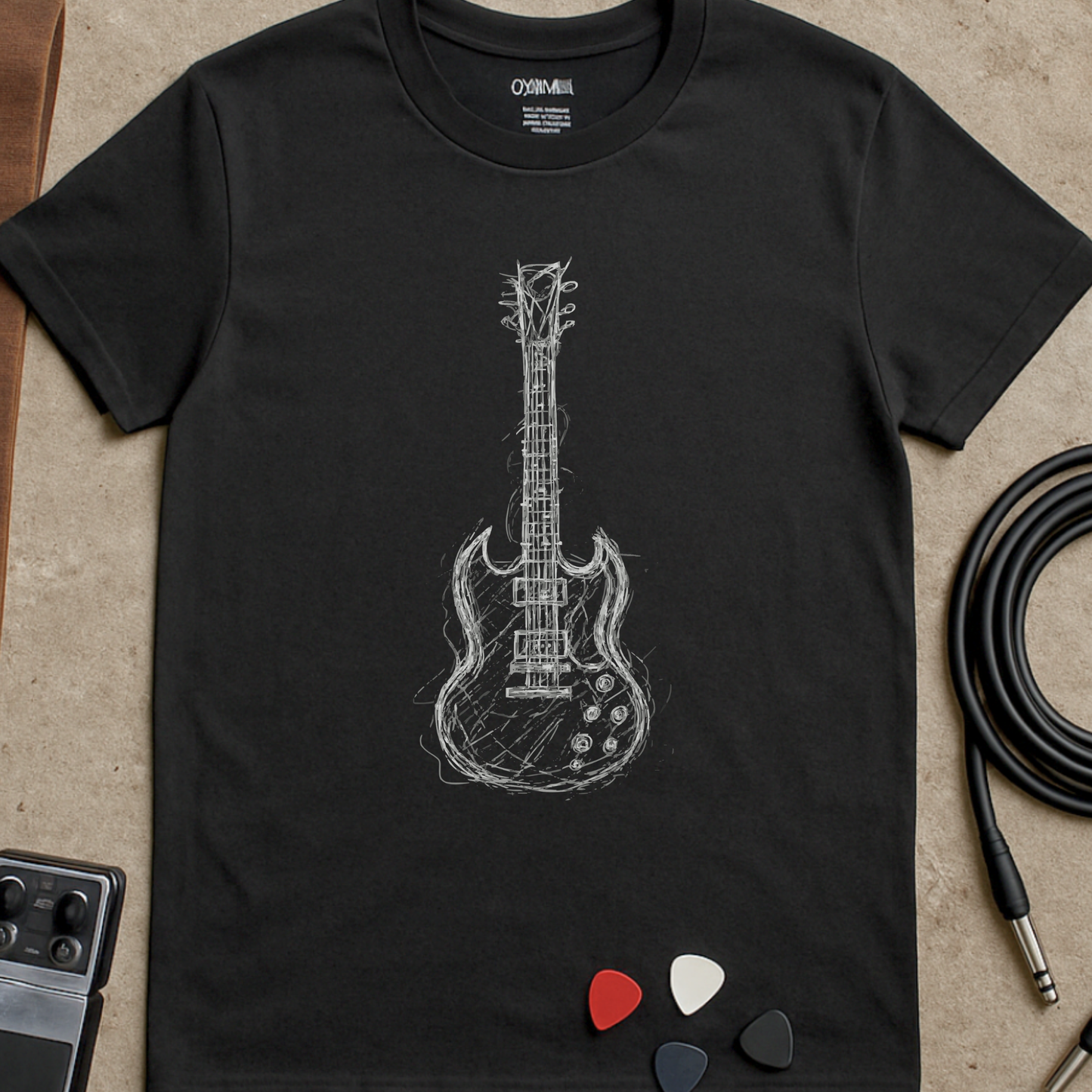 Scribble Gibson SG T-Shirt