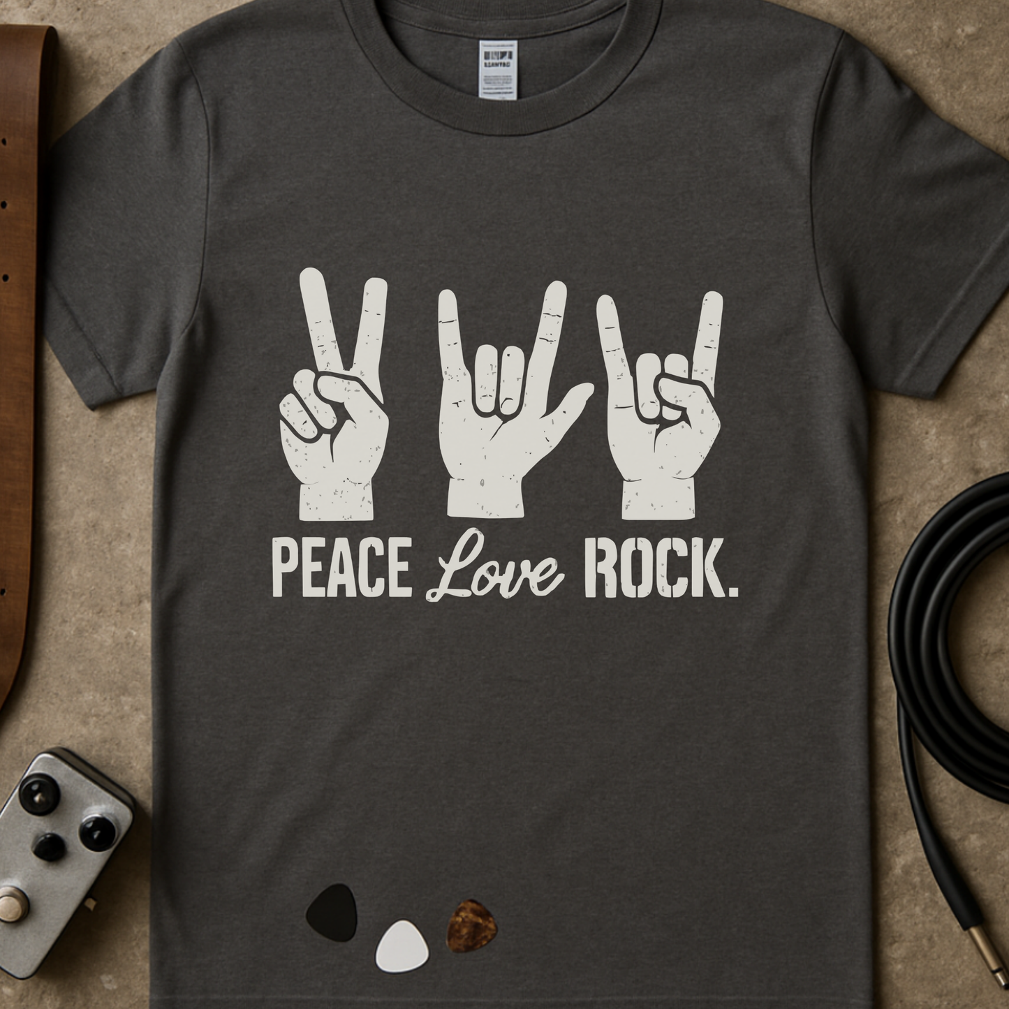 Peace Love Rock T-Shirt