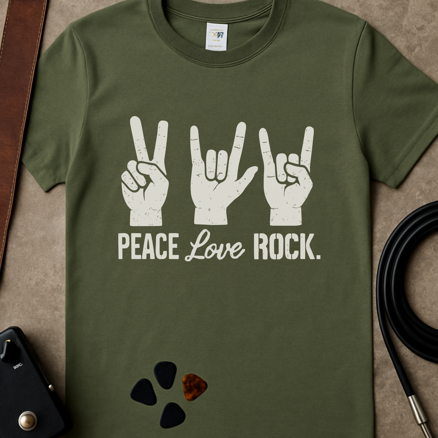 Peace Love Rock T-Shirt