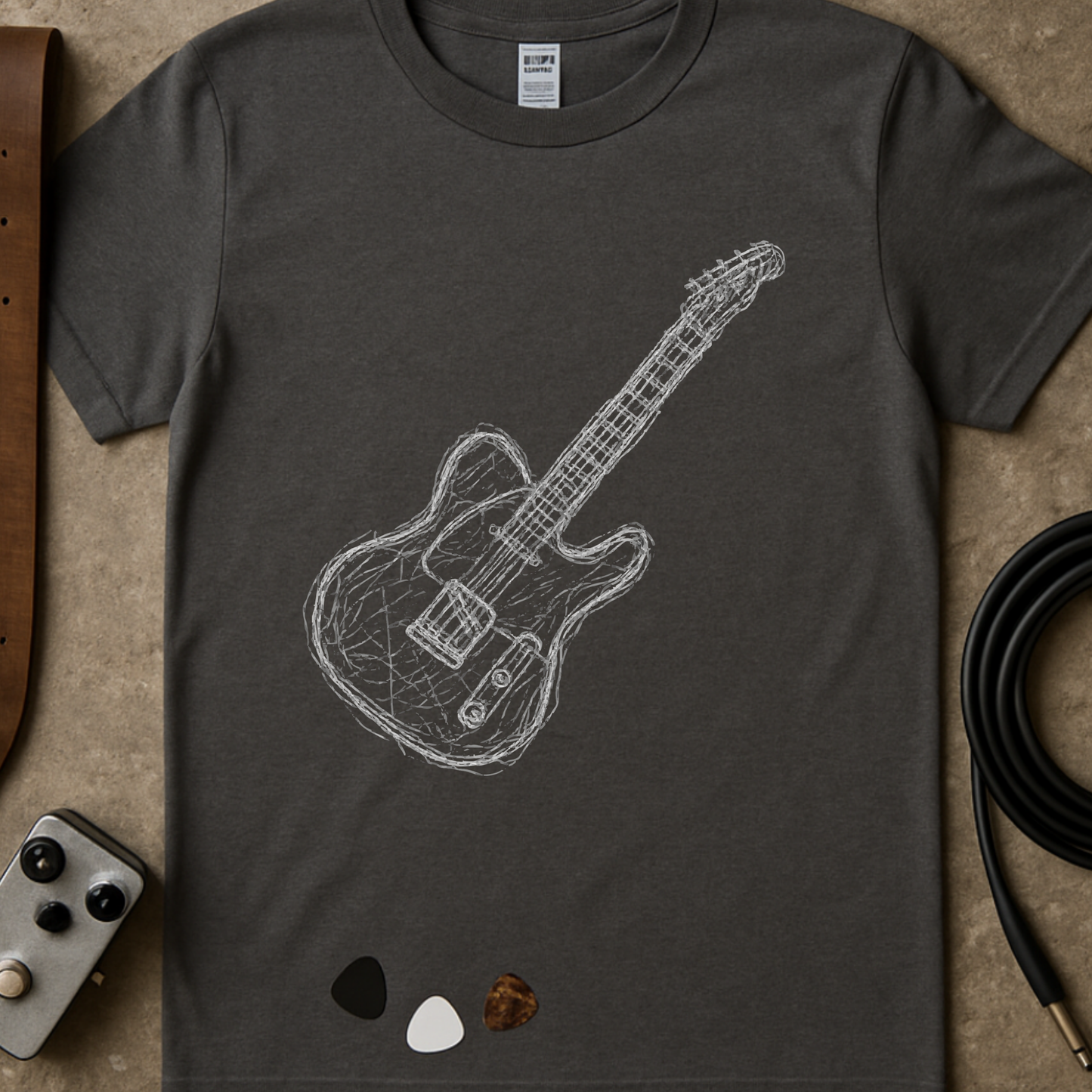 Scribble Telecaster T-Shirt