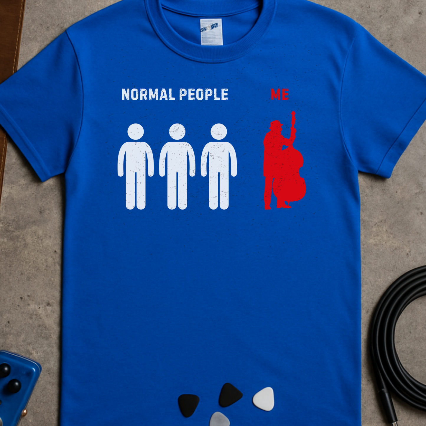 Normal People Double Bass Male T-Shirt